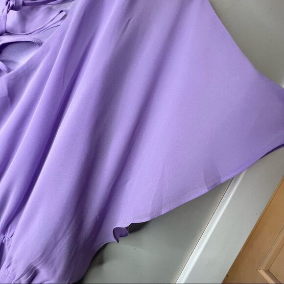 Addition Elle New Noir Lilac Chiffon Dress Size 22 NWT Brand New Wedding Guest - Picture 7 of 9